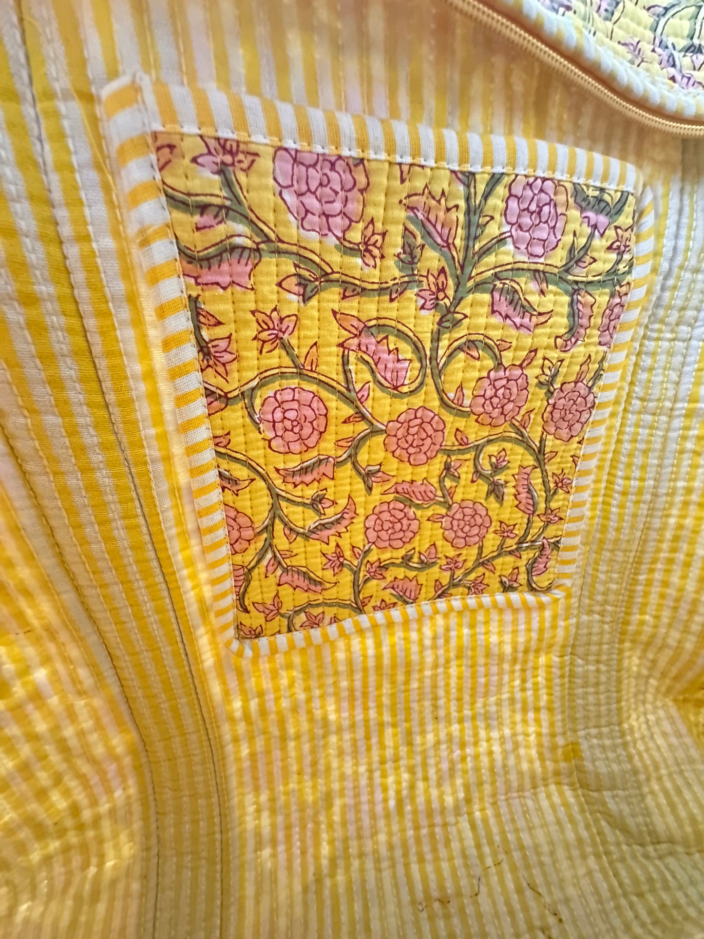 Daisy Yellow Rectangular Tote