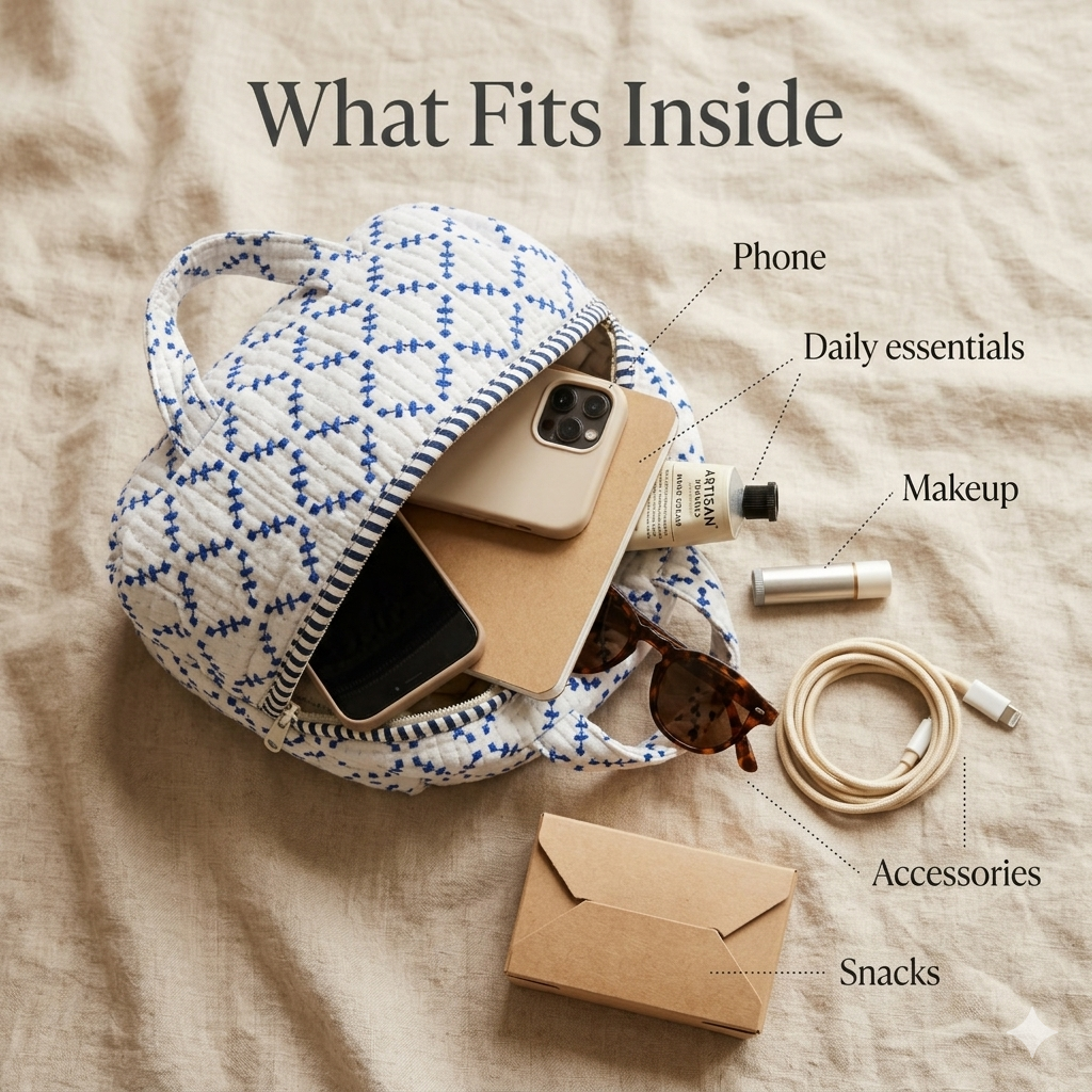Indigo Grid Carryall