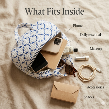 Indigo Grid Carryall