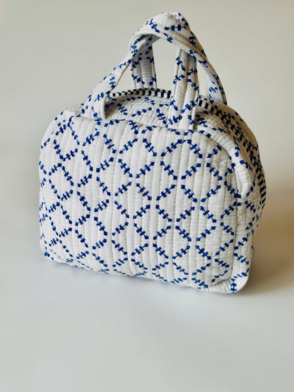 Indigo Grid Carryall