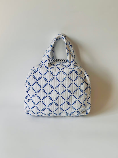 Indigo Grid Carryall