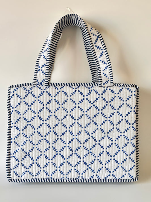 Indigo Grid Laptop Sleeve