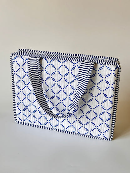 Indigo Grid Laptop Sleeve
