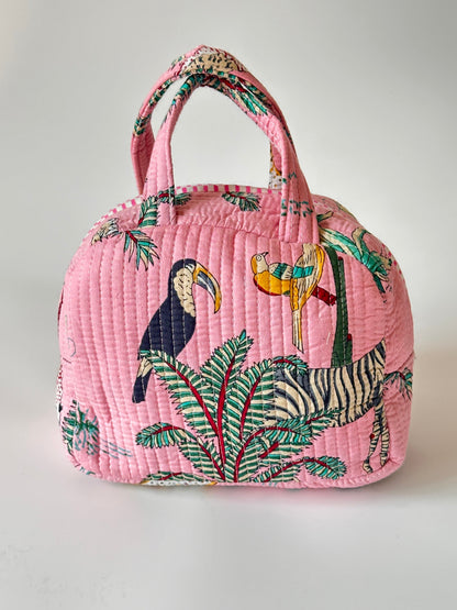 Baby Pink Tropical CarryAll