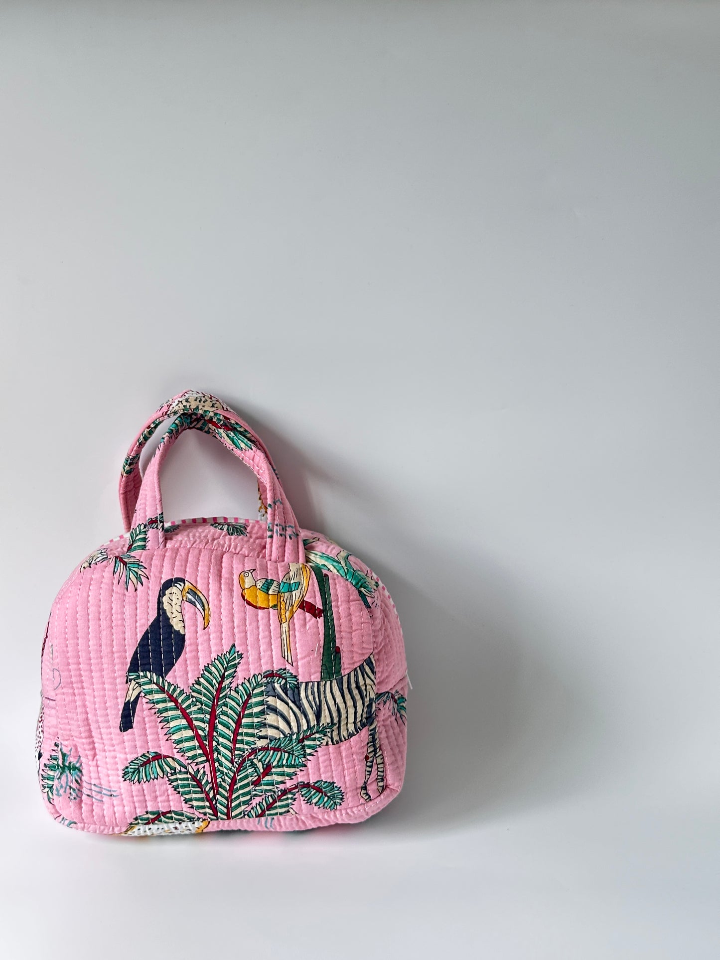 Baby Pink Tropical CarryAll