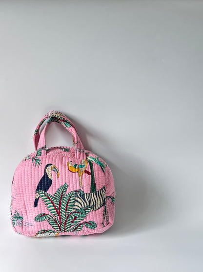 Baby Pink Tropical CarryAll