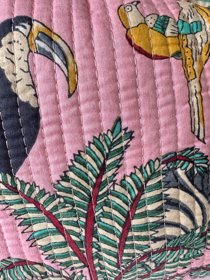 Baby Pink Tropical CarryAll