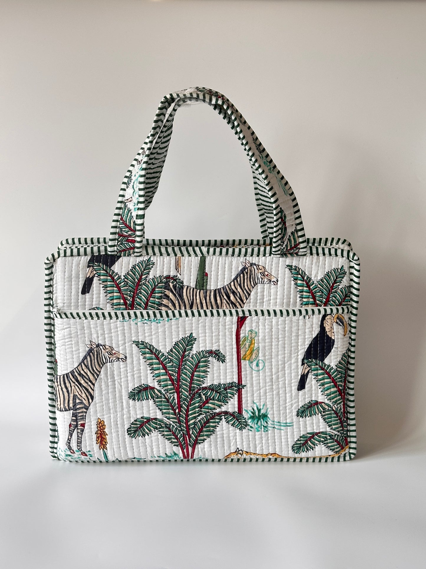 White Tropical Laptop Sleeve