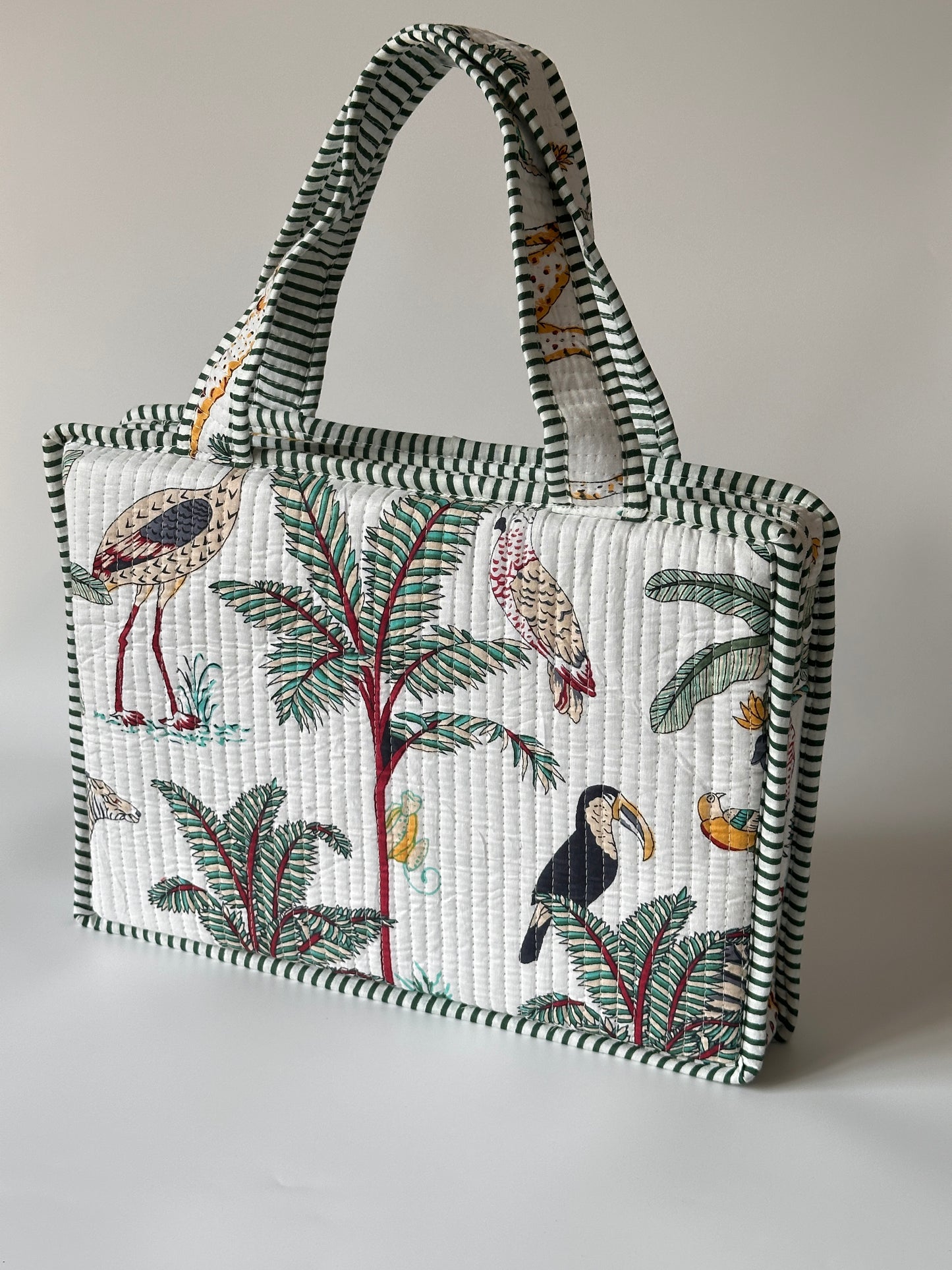 White Tropical Laptop Sleeve