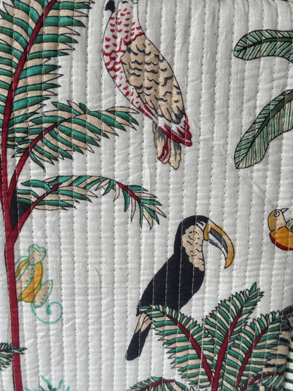 White Tropical Laptop Sleeve