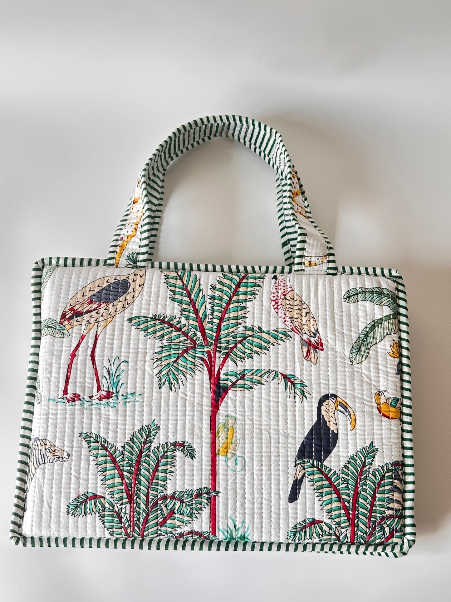 White Tropical Laptop Sleeve