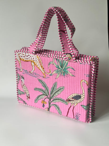 Baby pink Tropical Laptop Sleeve