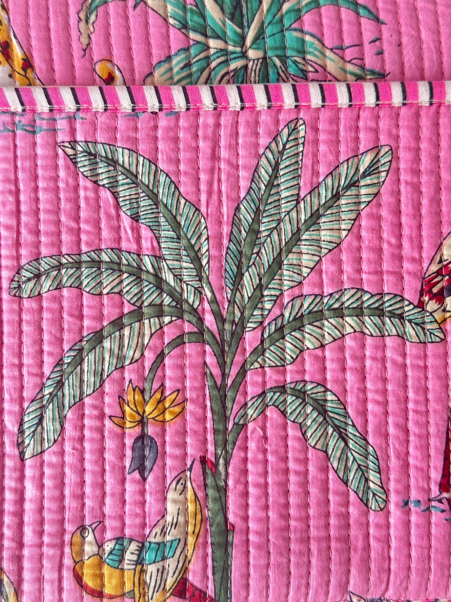 Baby pink Tropical Laptop Sleeve