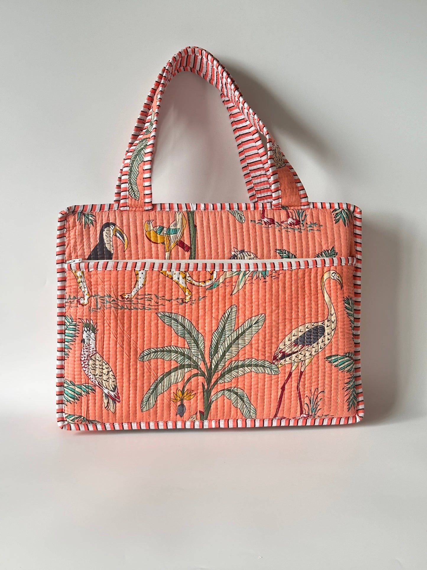 Peach Tropical Laptop Sleeve