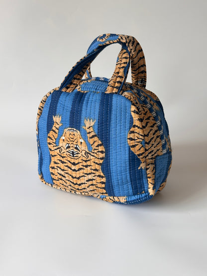 Peacock Blue Tiger Carryall