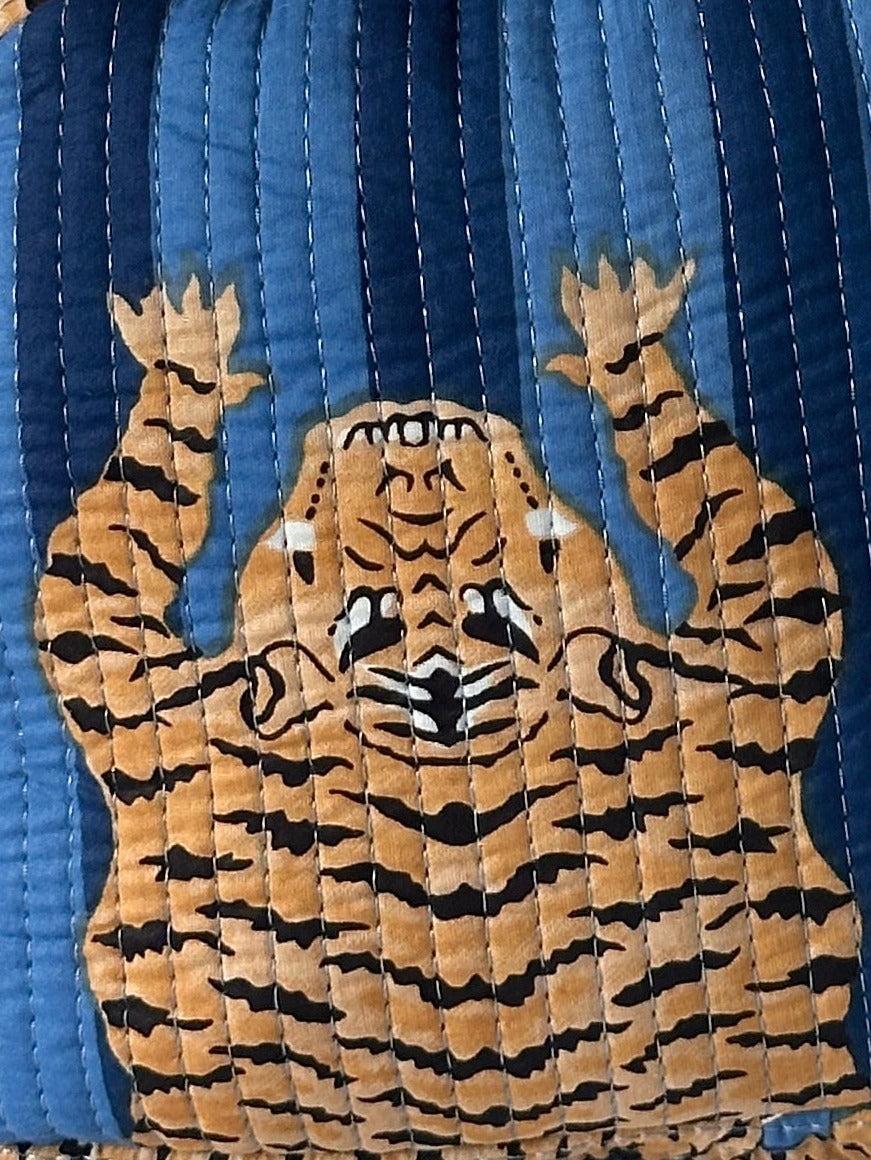 Peacock Blue Tiger Carryall