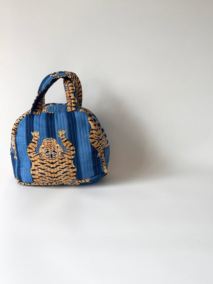 Peacock Blue Tiger Carryall