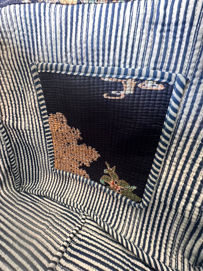 Indigo Desert Round Tote