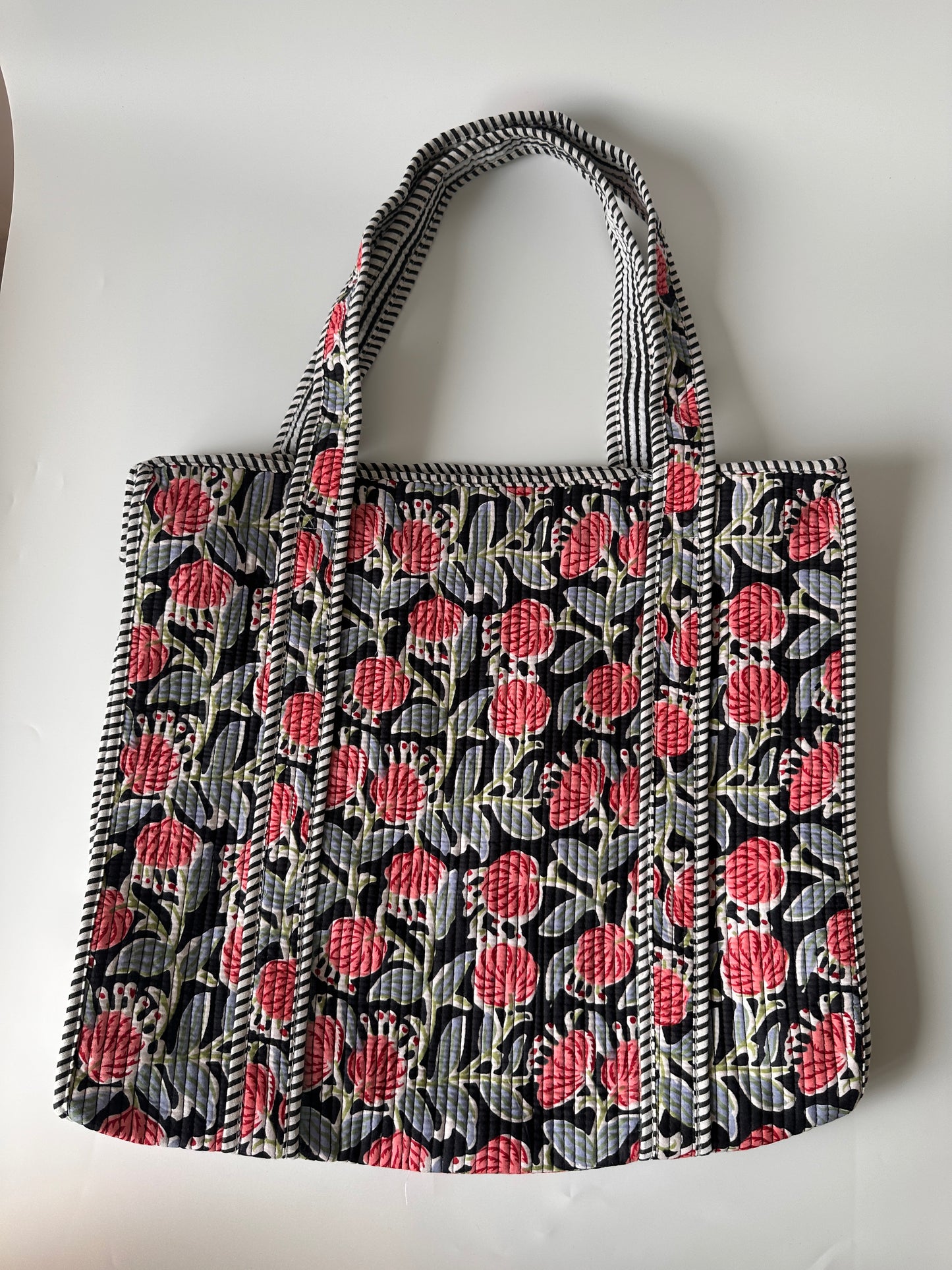 Tulip Black Rectangular Tote