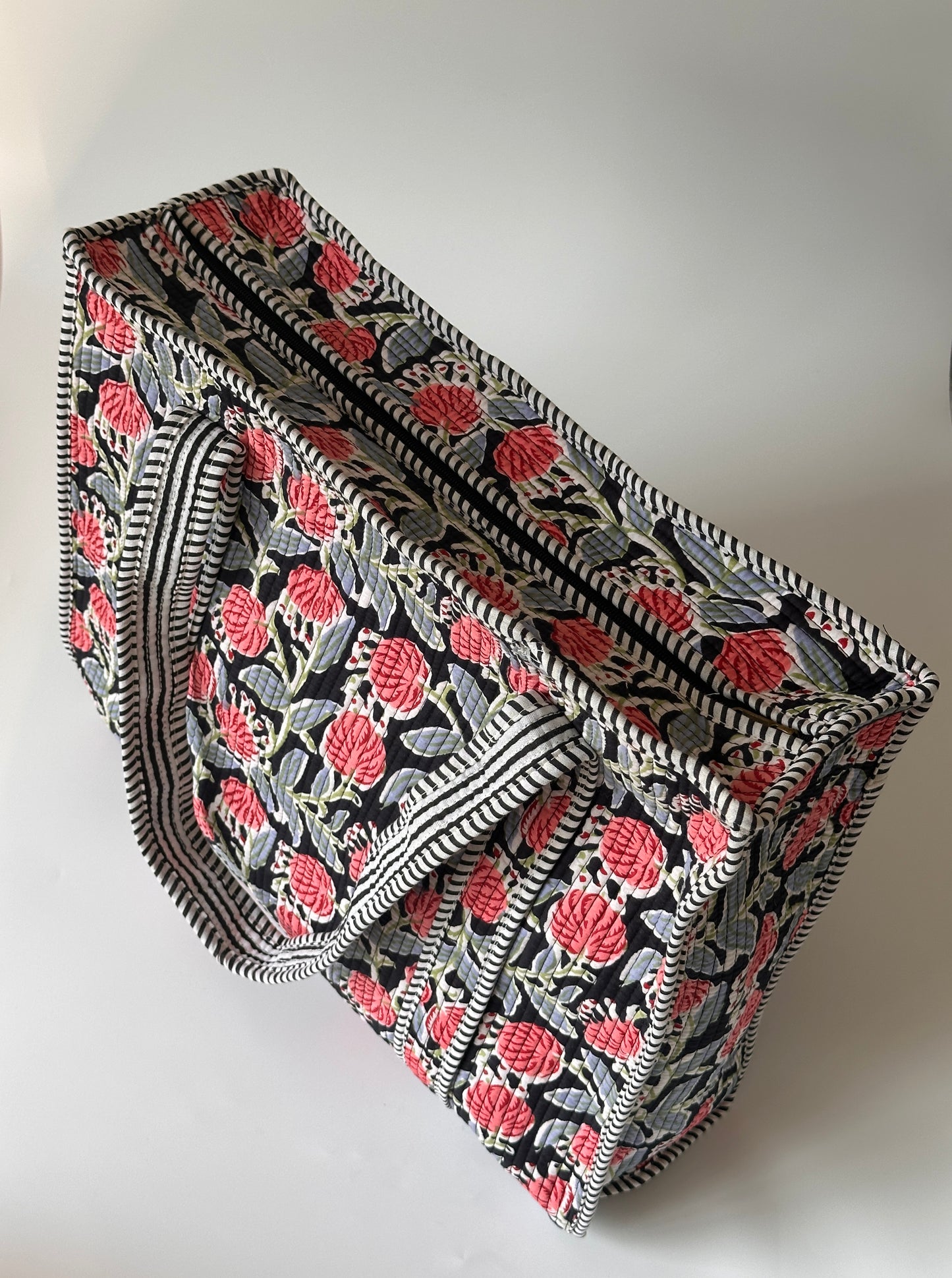 Tulip Black Rectangular Tote