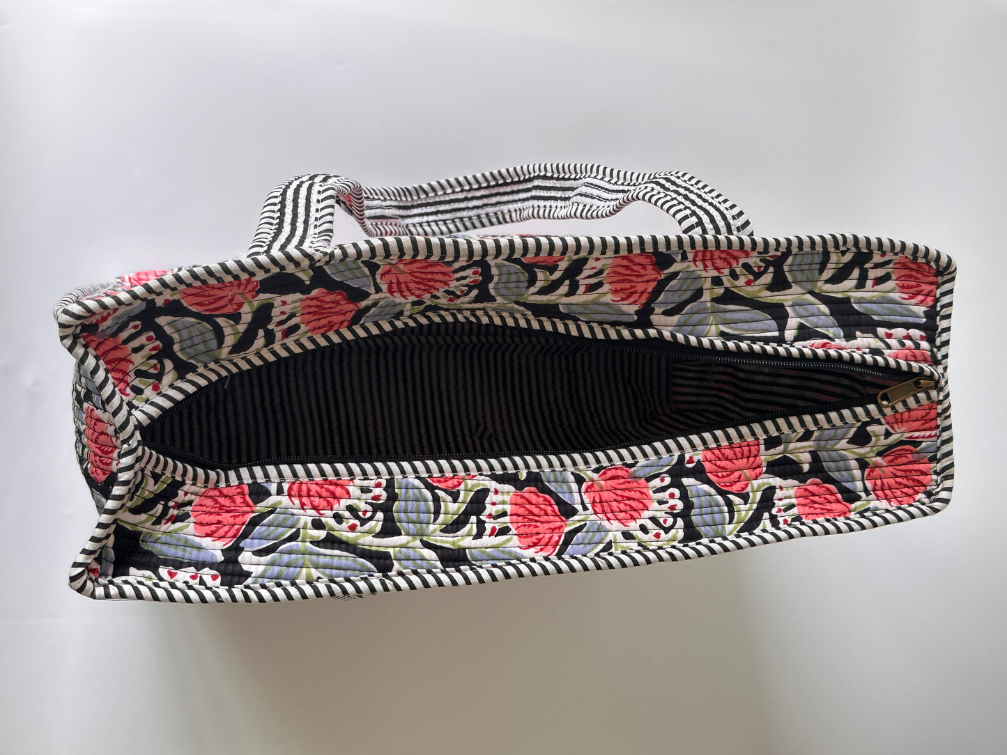 Tulip Black Rectangular Tote