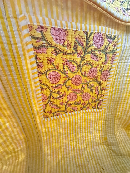 Daisy Yellow Rectangular Tote